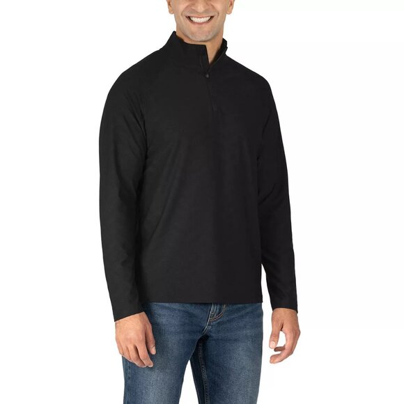 Gerry Men's Active Quarter Zip, Black - Picture 1 of 5